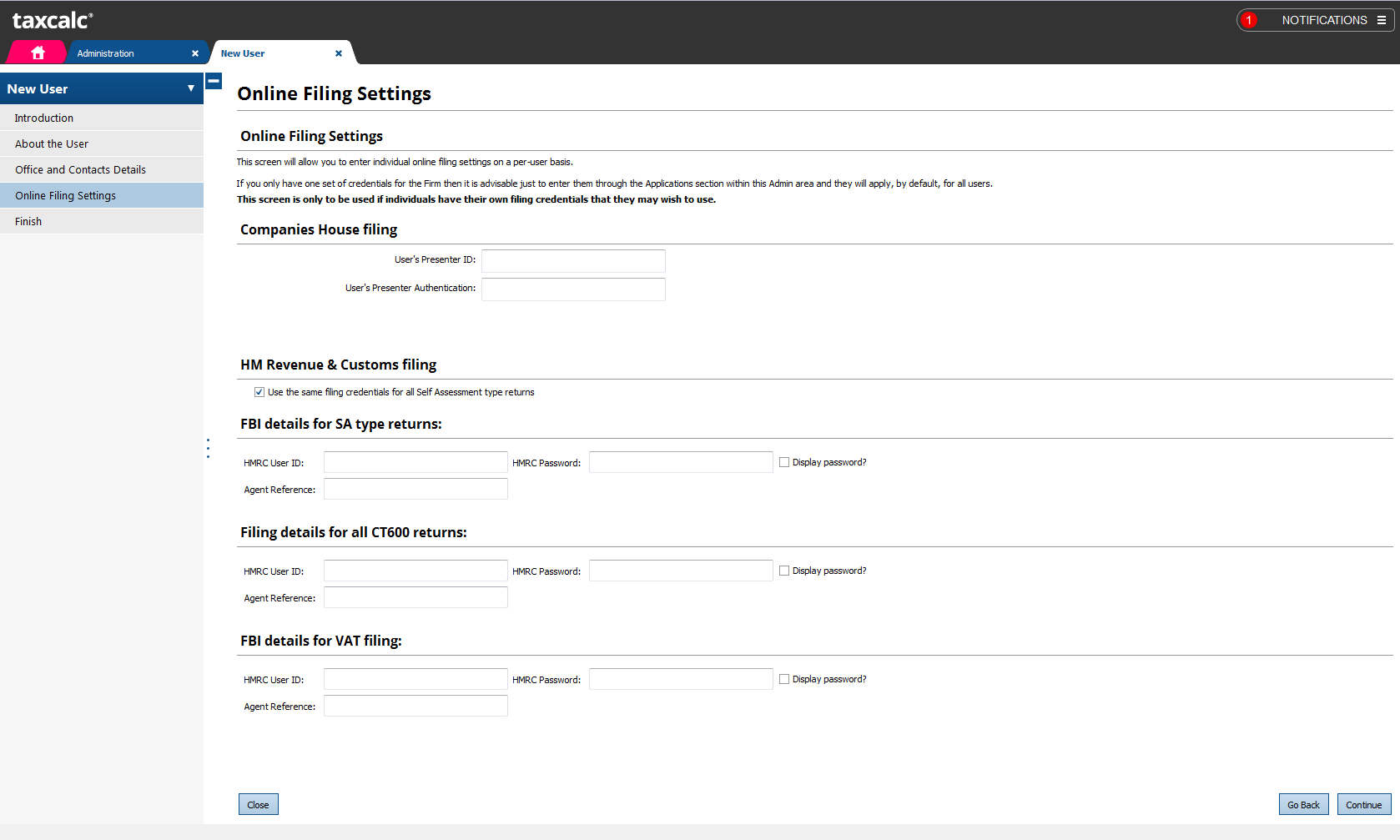 How do I set up a user? - Knowledge Base - TaxCalc