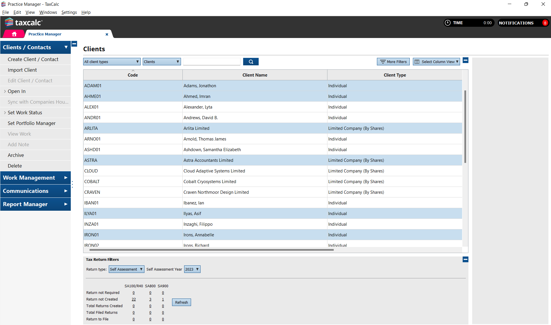 Setting the Portfolio Manager in Bulk - Knowledge Base - TaxCalc